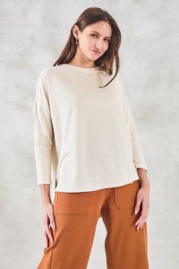 Sweater Con Lino Arena