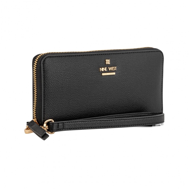 Small Leather Goods Luela Zip Arnd WRSLT WLLT Black