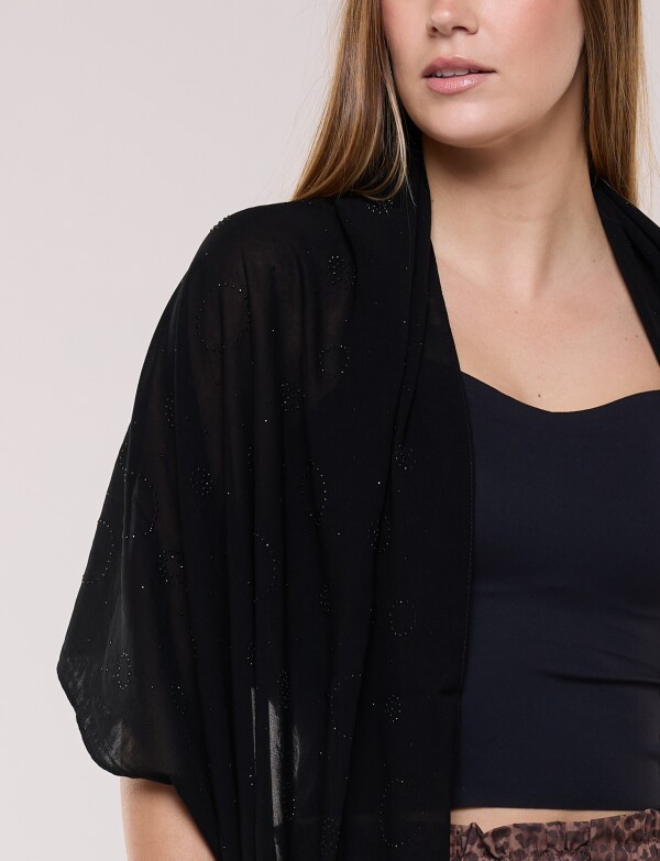 Pashmina Brillos NEGRO