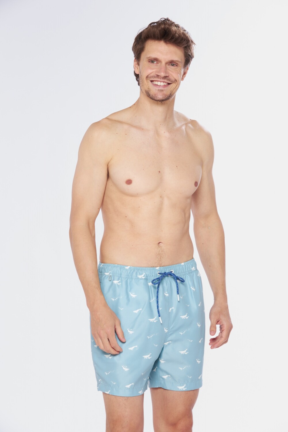 SHORT DE BAÑO ESTAMPADO Verde