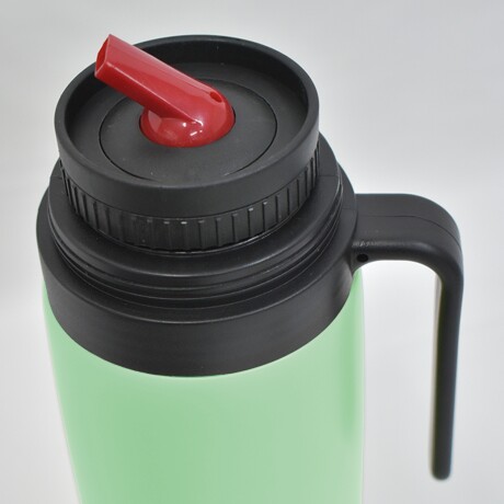 Termo Acero Inox 1Lt c/Manija Fija Mantiene Frío Calor Comet Verde Claro