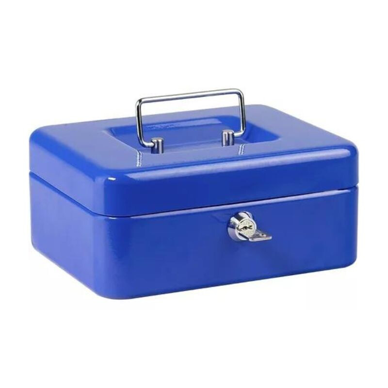 Caja Fuerte de Metal Mediana Azul