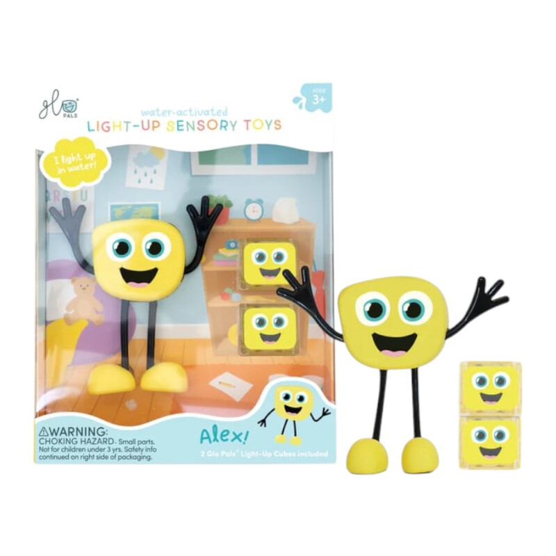 Glo Pals cubos luminosos con personaje Amarillo
