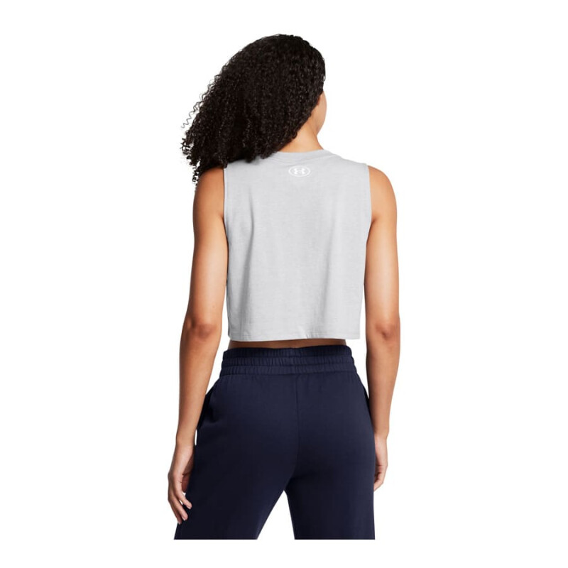 Musculosa Under Armour Cropped de Mujer - 843-012Z Gris