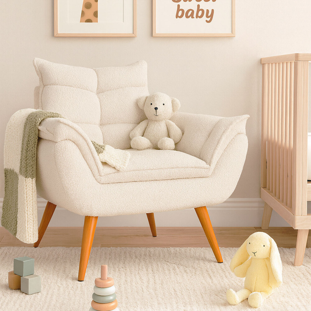 Sillón 1 cuerpo Poltrona Turin Bouclé