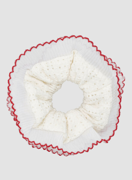 Gomita scrunchie Blanco