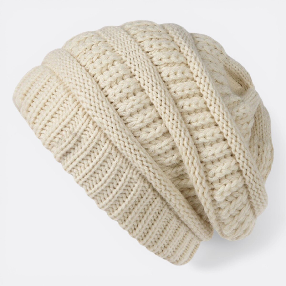 Gorro Abrigo Estilo Slouchy - Beige 