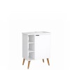 Mueble de baño de pie Hortensia Blanco 62 cm con bacha de resina Mueble De Baño De Pie Hortensia Blanco 62 Cm Con Bacha De Resina