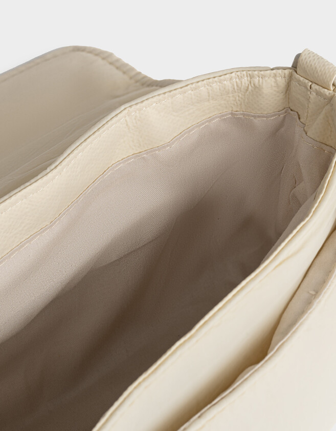 Bandoleras Bandolera Con Hebilla Frontal - Blanco Crudo