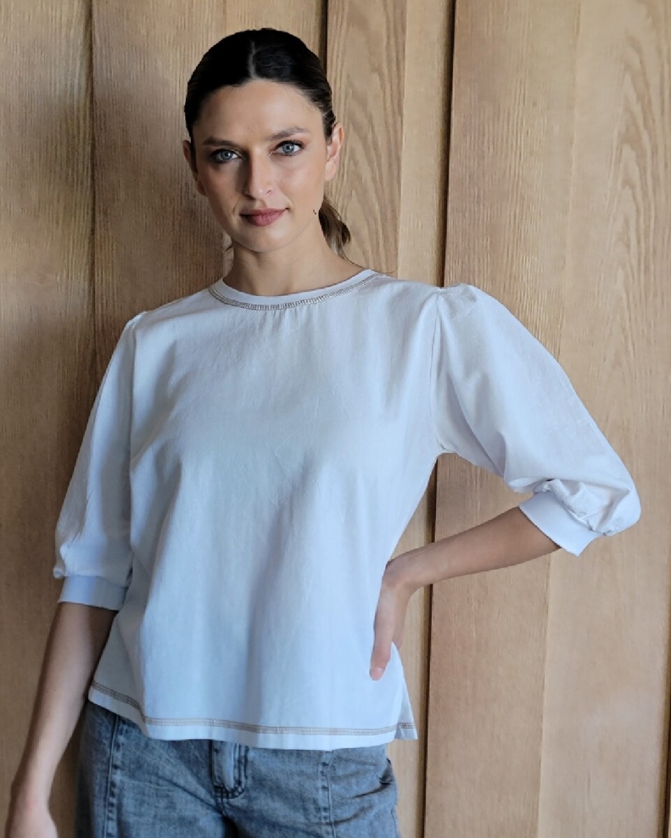 Remera Rose - Tusor Crudo 
