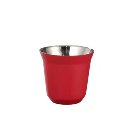 Taza pocillo de acero doble pared - 160ml Rojo