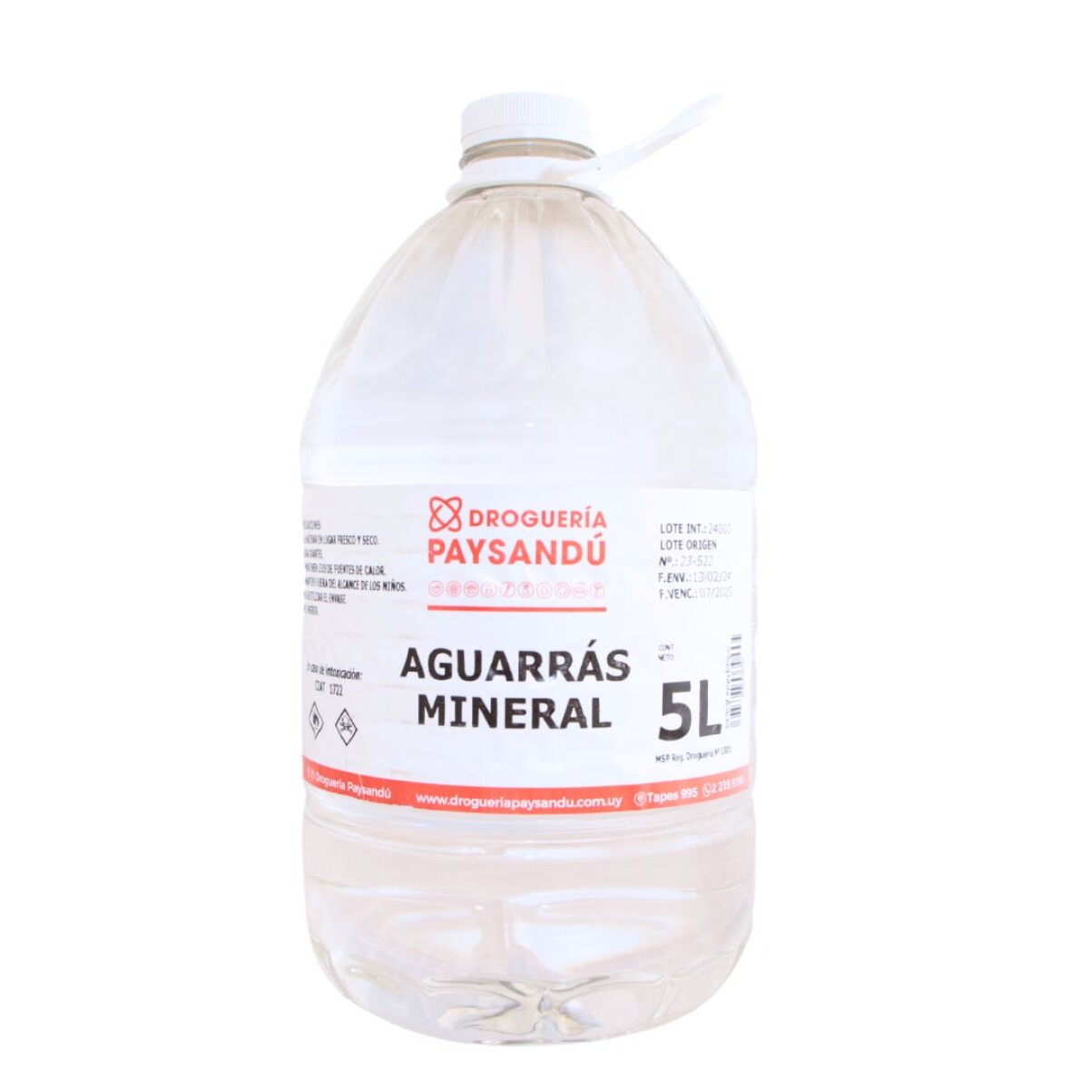 Aguarrás Mineral - 5 L 