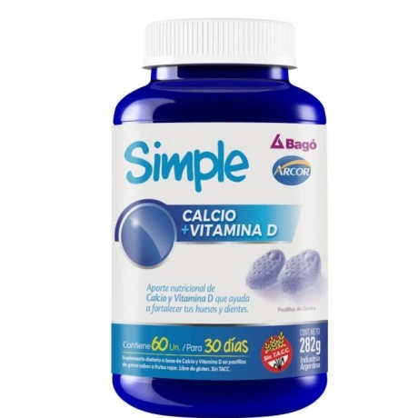 Simple (Calcio+Vit D) x 60 UN Simple (Calcio+Vit D) x 60 UN