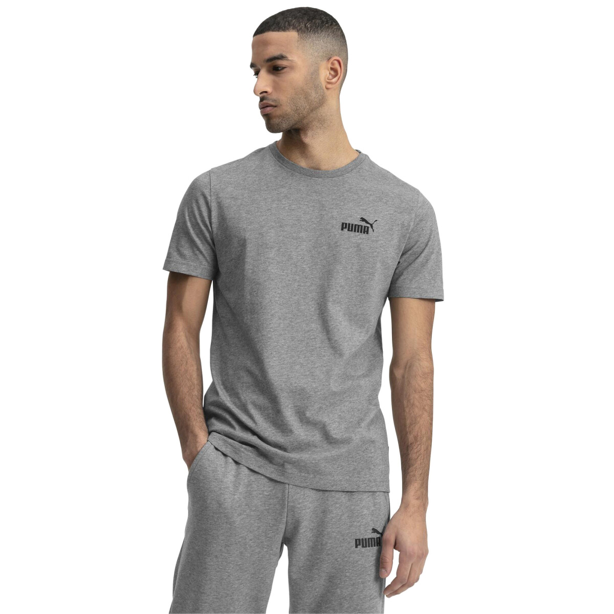 Remera de Hombre Puma ESS Logo Puma - Gris 