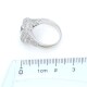 Anillo oro 18k blanco, brillantes y zafiro Anillo oro 18k blanco, brillantes y zafiro