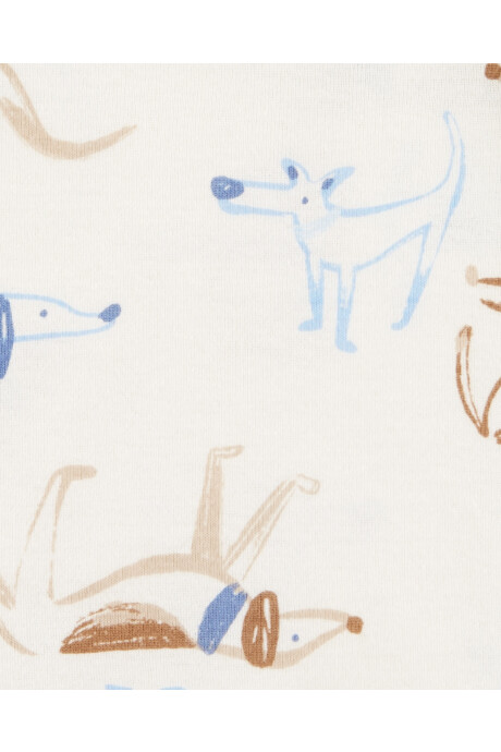 Pack seis bodies de algodón, manga larga, diseño perros Sin color