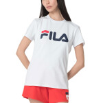 Fila Remera manga corta Letter premium ii Mujer - Blanco Blanco