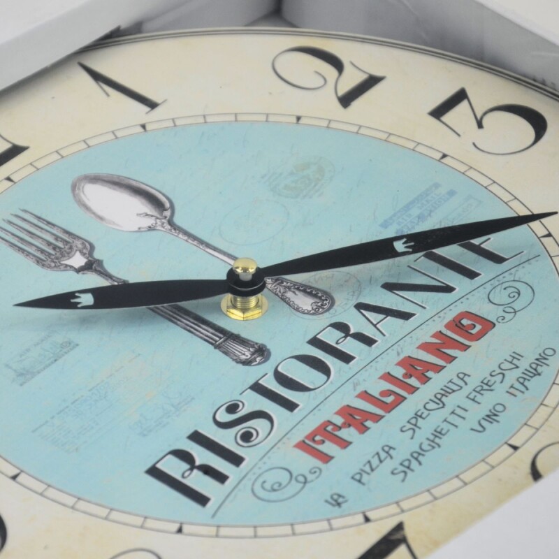 Reloj de pared mdf D28,8x3,5 cm RISTORANTE