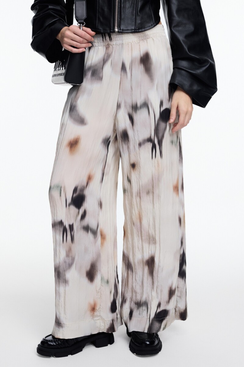 PANTALON ELASTICO Crema