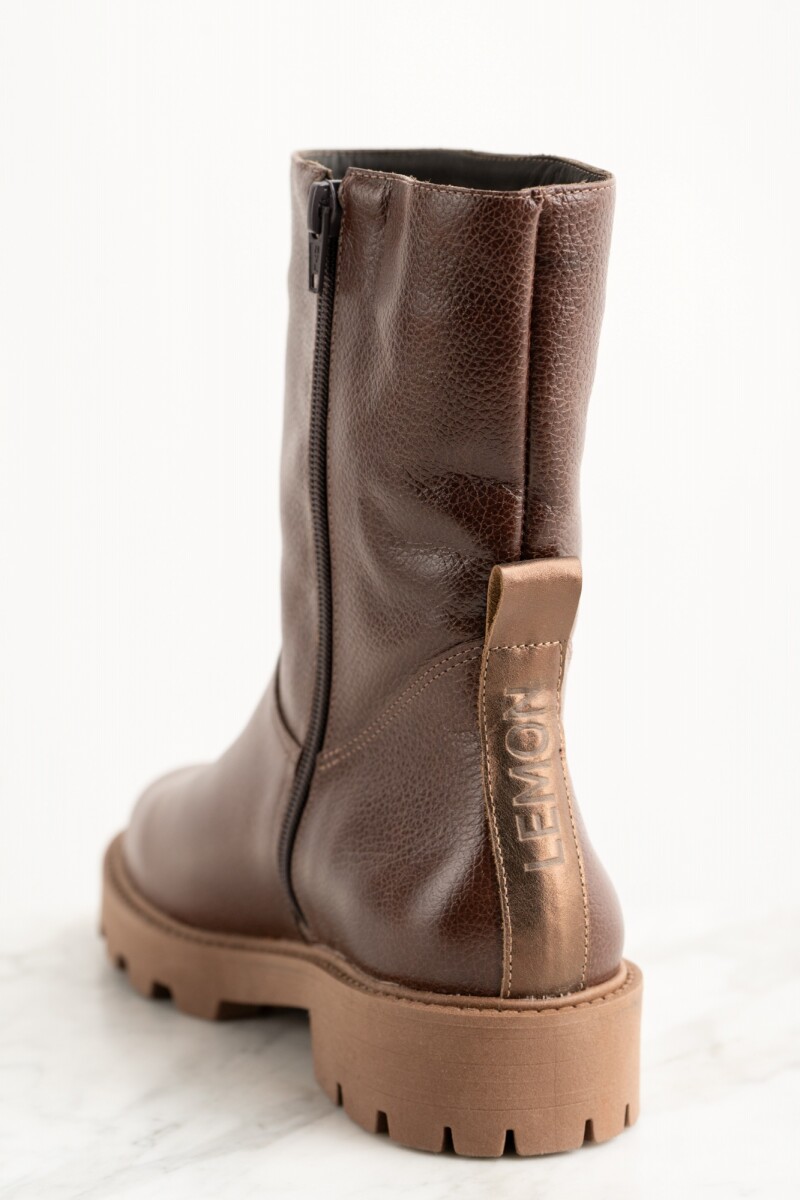 Bota Cuero Marron