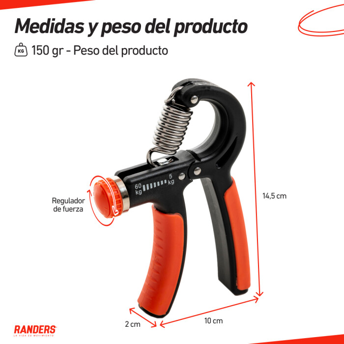 Ejercitador Regulable de Mano 10-60 Kg Ejercitador Regulable de Mano 10-60 Kg