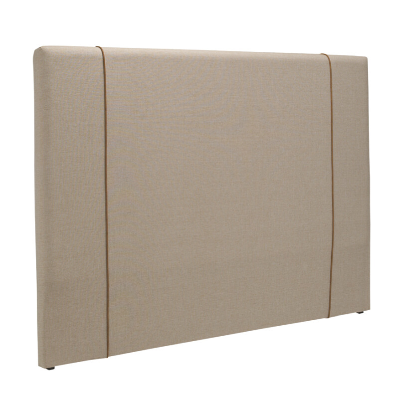 RESPALDO 1 PLAZA (0.90 MTS) - LISO TAPIZADO BEIGE C/LISTON CAMEL RESPALDO 1 PLAZA (0.90 MTS) - LISO TAPIZADO BEIGE C/LISTON CAMEL