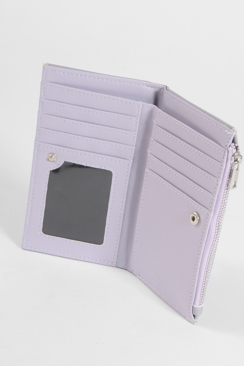 Billetera shinny lila