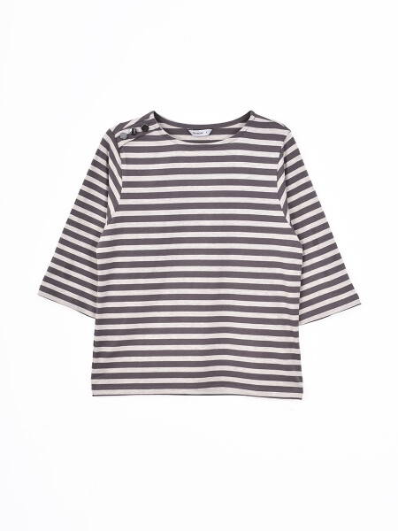 REMERA ALENDRA GRIS MELANGE C