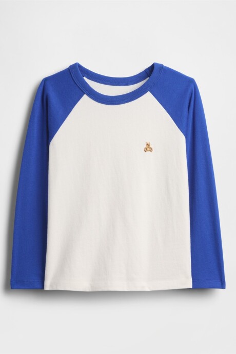 Remera Básica Toddler Niño Royal Gem/White