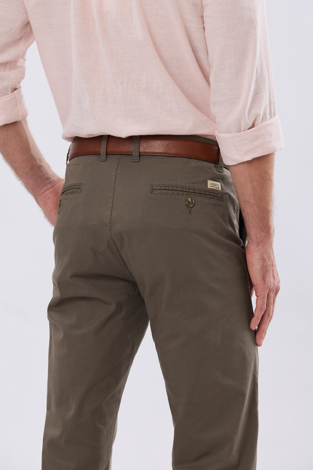 PANTALÓN SKINNY CON SPANDEX Verde