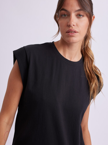 Remera Manga Sisa Negro
