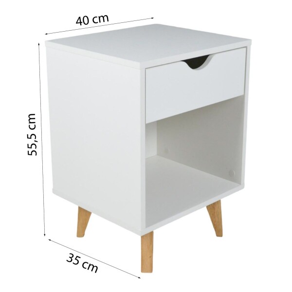 Mesa De Luz Jolie Cajon Mszx169bl MESA DE LUZ JOLIE
