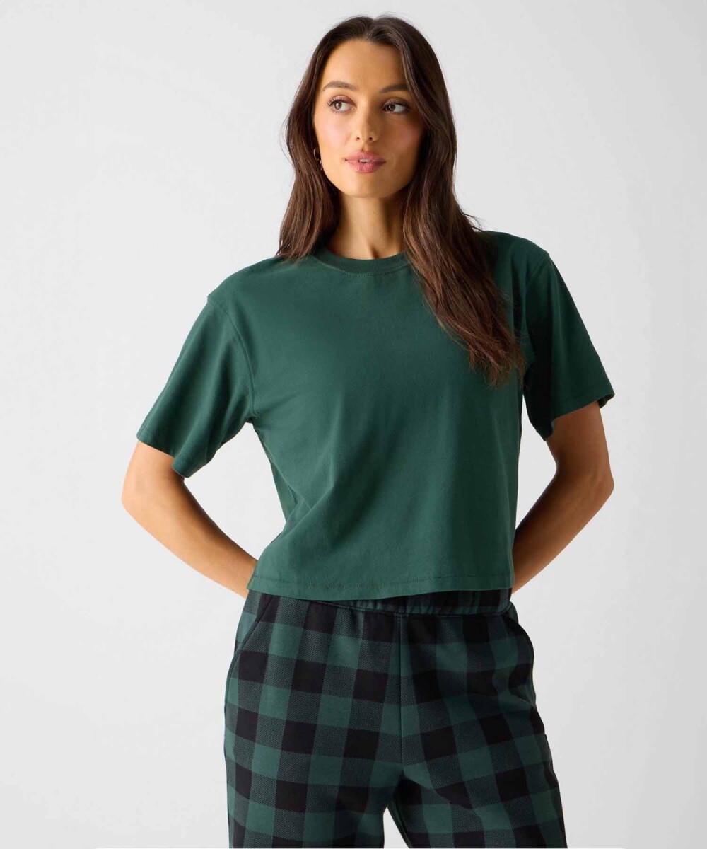 Top Training 100% Cotton Boxy Tee Mujer - Everpine 