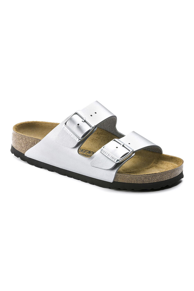 Sandalia Arizona Birko flor Estrecho Silver Saura