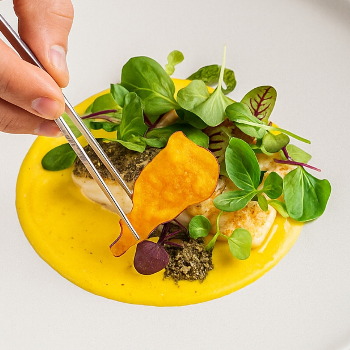 Pinza de precisiòn recta 15.5cm. 