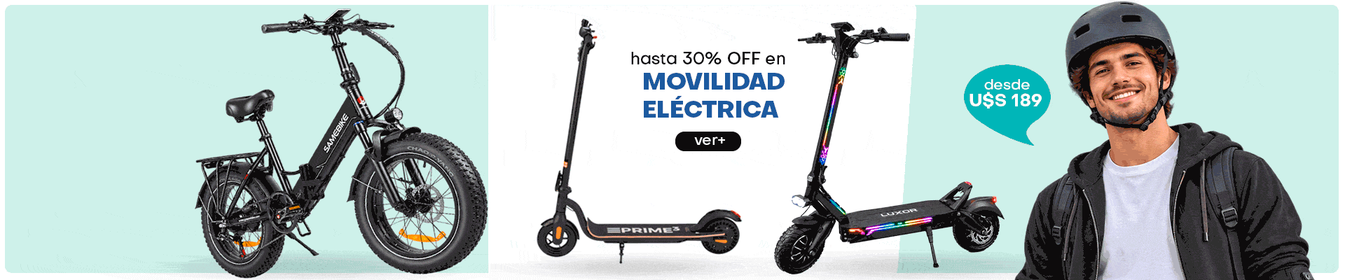 ¡Bicicletas y Monopatines eléctricos!