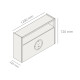 Aéreo con Reloj 120 cm 1 Puerta Basculante – Línea Condessa GAMAS DE BEIGE