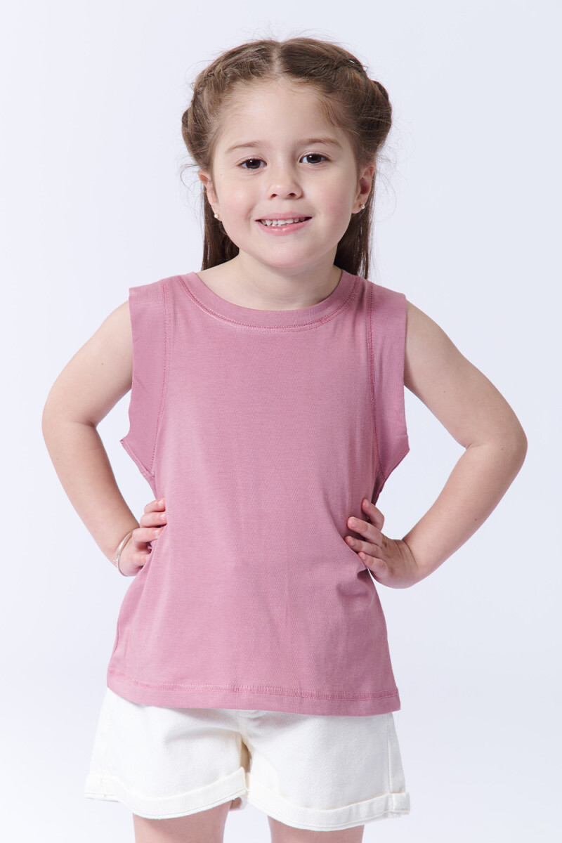 Musculosa básica - Rosa Viejo 
