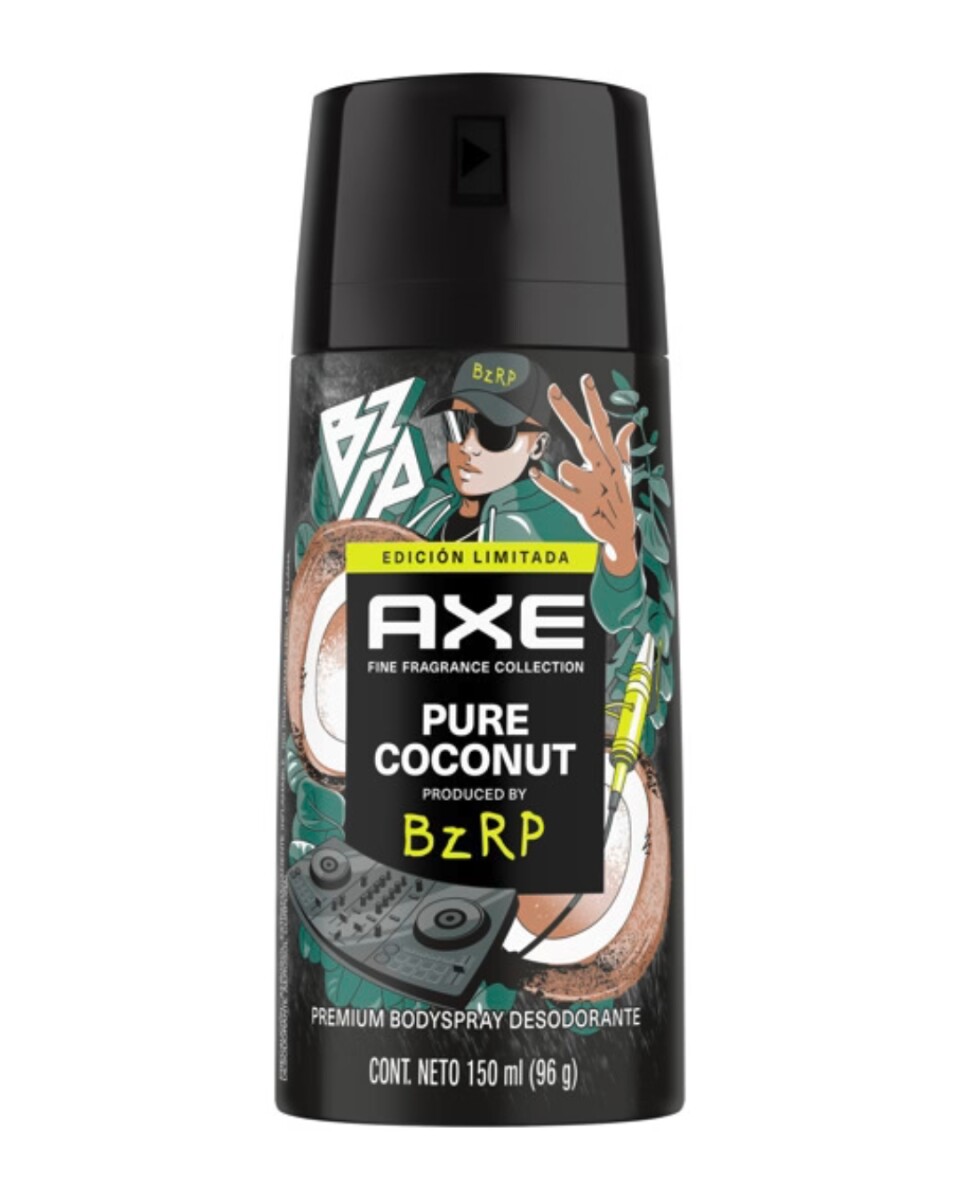 AXE DESODORANTE AEROSOL PURE COCONUT BZRP 150ml 