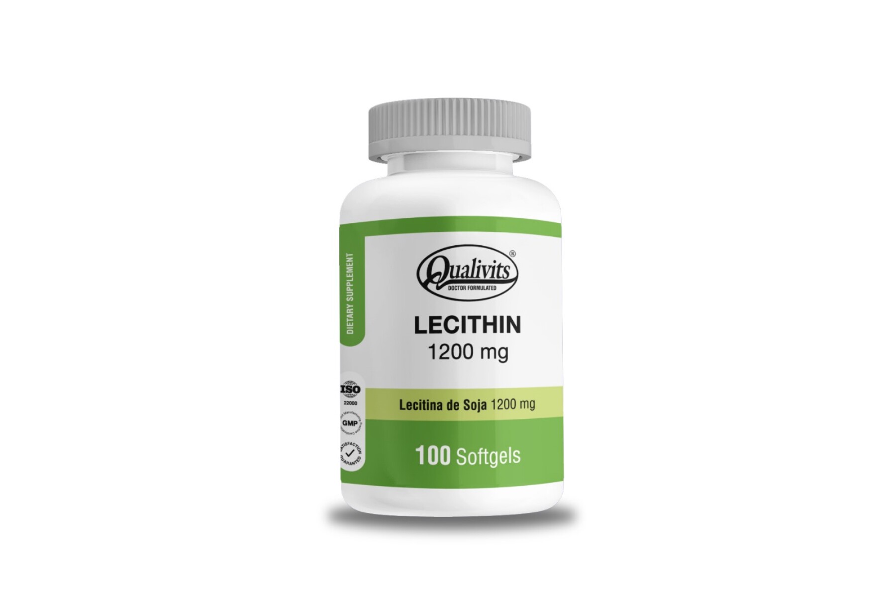 Qualivits Lecithin 1200mg 100 Softgels – Suplemento Saludable