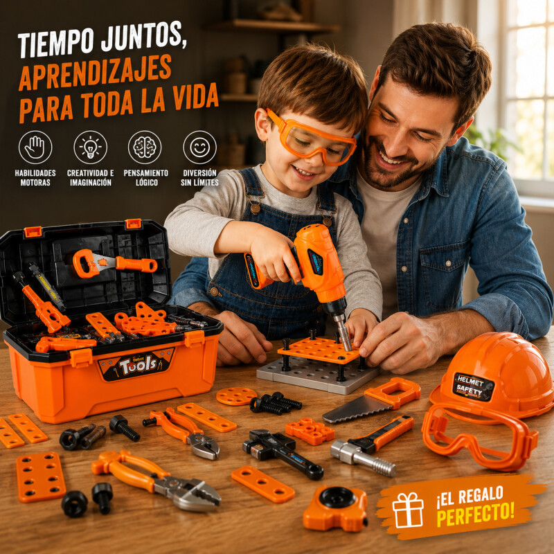 Set Caja Herramientas Juguete Taladro Constructor Infantil Set Caja Herramientas Juguete Taladro Constructor Infantil