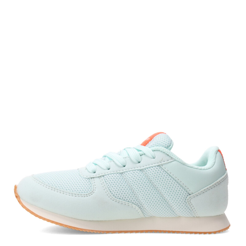 Championes de Niños Topper T350 Mesh Verde Agua - Anaranjado