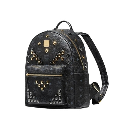 Mochila de lona revestida estampada con tachuelas, Stark 0