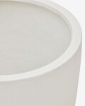 Macetero Aiguablava de cemento blanco Ø 56 cm
