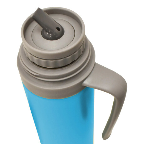 Termo Acero Inox 0.75L Manija Fija Mantiene Frío Calor Comet Celeste