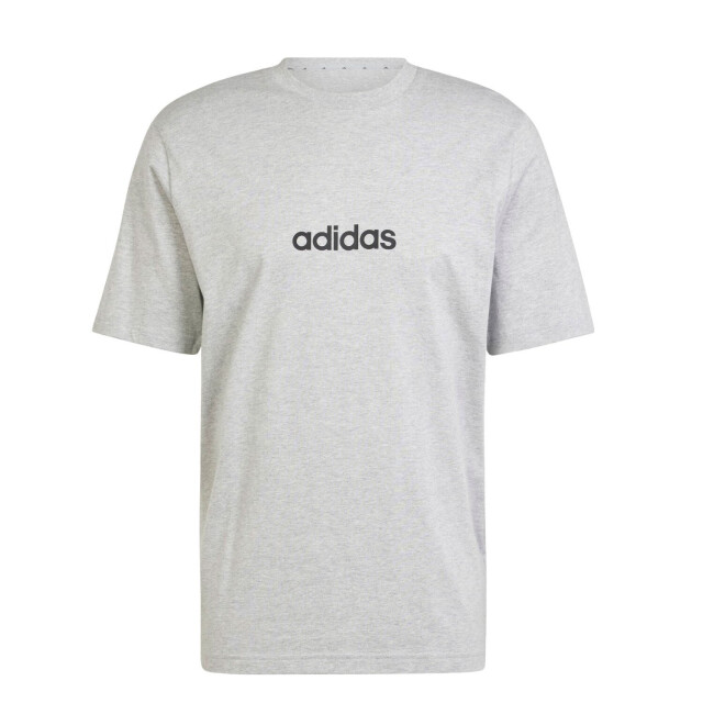 Remera de Hombre Adidas Essentials Linear Gris - Negro