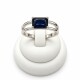 Anillo con Zafiro central talla baguette Anillo con Zafiro central talla baguette