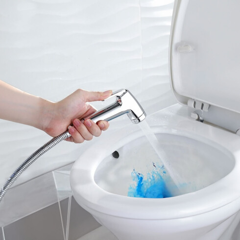 Ducha Higienica Exterior, Incluye Mezclador Frio-Caliente, Flexible, Ducha 000