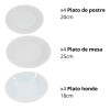 Juego De Vajilla Selecta en Cerámica 12 pzas Blanca Juego De Vajilla Selecta en Cerámica 12 pzas Blanca