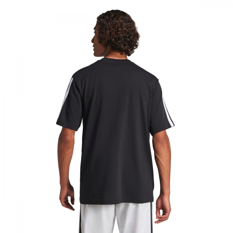 Remera Essentials Single Camiseta de Hombre Negro